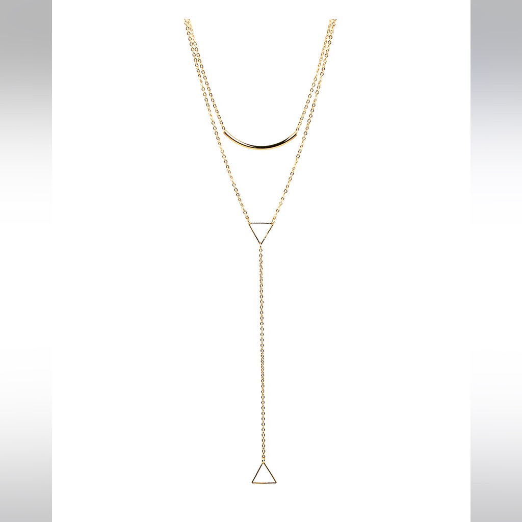 Eye Candy La Audrey Necklace, 24k Plated Gold